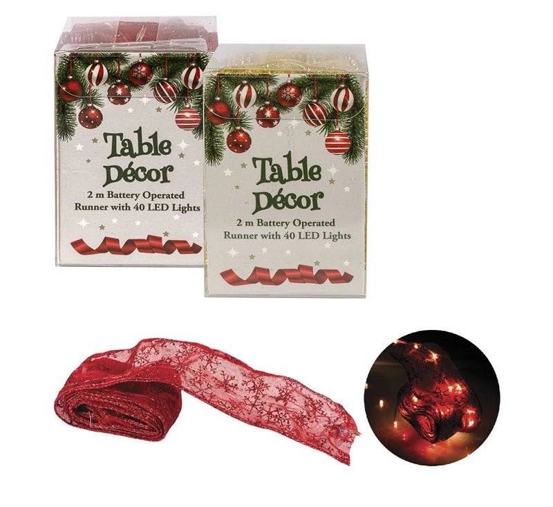 Xmas Table Runner with Lights