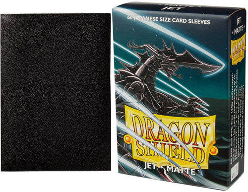 Dragon Shield Matte Japanese Sleeves - Dragon Shield Matte  Japanese Sleeves Jet  (60 ct. in box)