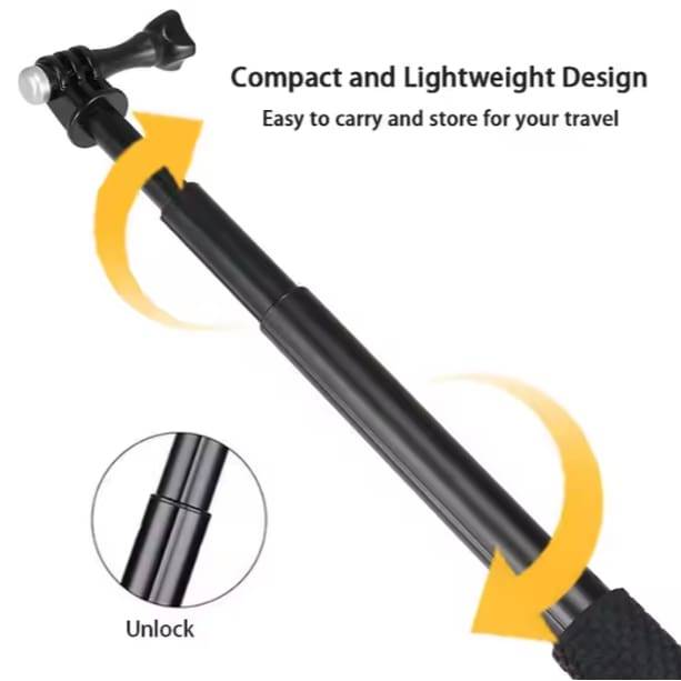 Xtension Pole for all GoPros and For All Action Cameras 20-70 cm Pole