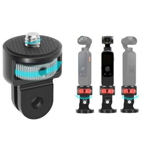 Aluminum Alloy 1/4 inch Screw Tripod Adapter for Gopro Hero Series and all Cameras