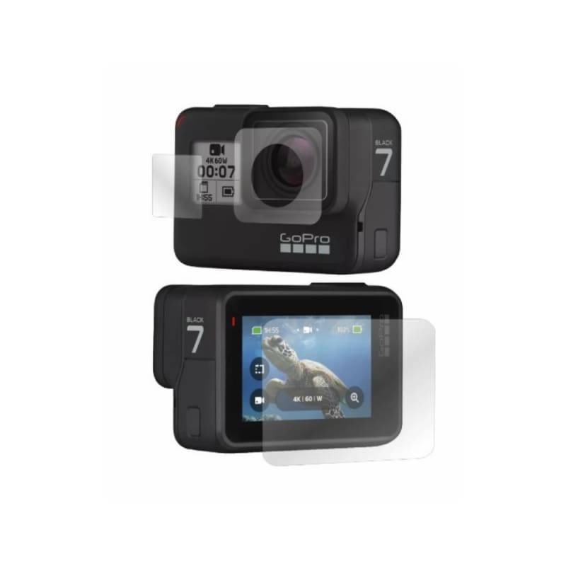Hero 7 | 6 | 5 Tempered Glass Screen Protector (Front Lens & Back Screen)