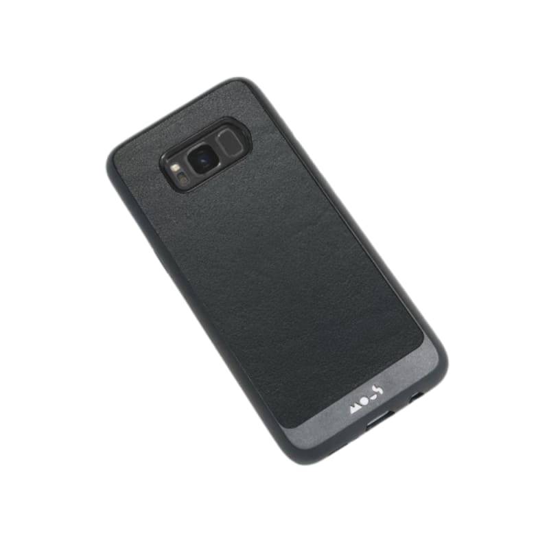 Mous - Protective Case for Samsung Galaxy S8 - Limitless 2.0 - Black Leather - Screen Protector I...
