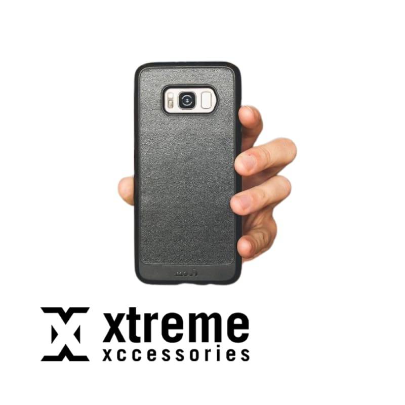 Mous - Protective Case for Samsung Galaxy S8 - Limitless 2.0 - Black Leather - Screen Protector I...