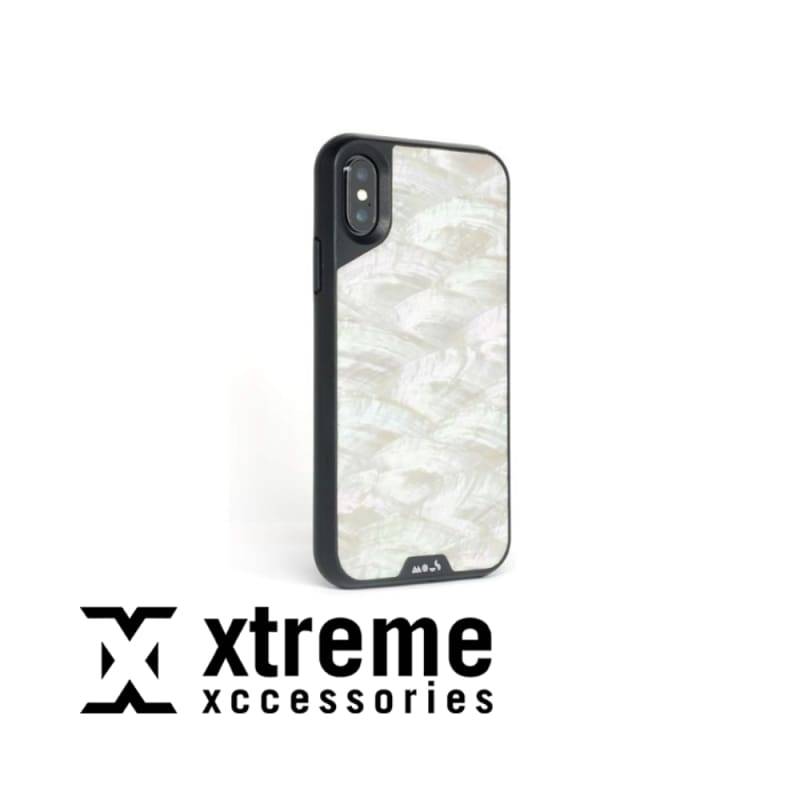 Mous Limitless 2.0 Case Sea Shell compatible with iPhone X screen protector included
