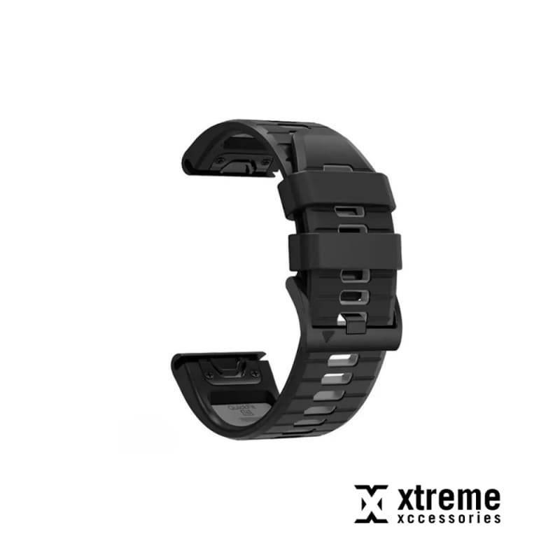 QuickFit 26mm Silicon Watch Band | Black | Strap - for Garmin