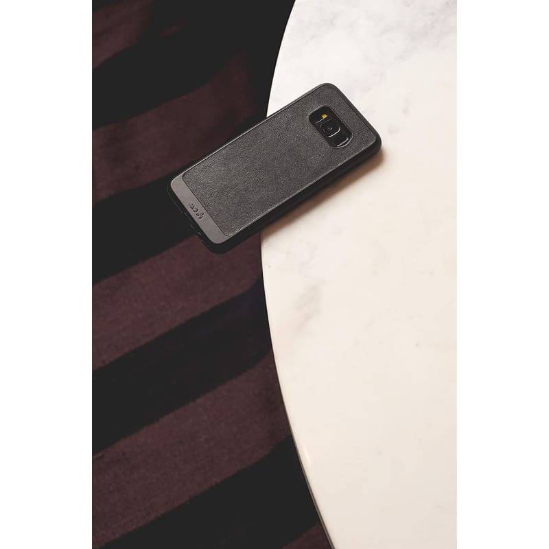 Mous - Protective Case for Samsung Galaxy S8 - Limitless 2.0 - Black Leather - Screen Protector I...