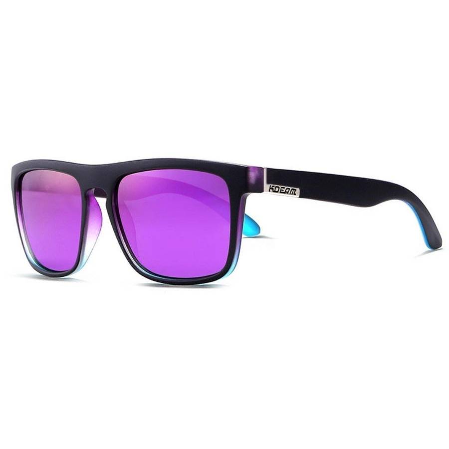 Kdeam KD156 Black/Purple Polarized Sunglasses