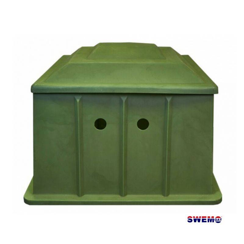 Large pool pump system housing and lid - 1.2m x 1.2m x 0.7m
