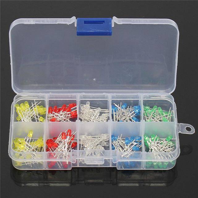 3MM LED KIT (5 TYPES, 200 PCS)