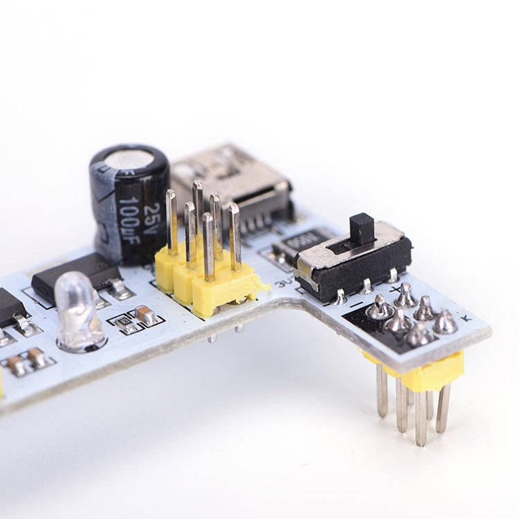 White Breadboard Power Supply Module 3.3V and 5V (C14-B00)