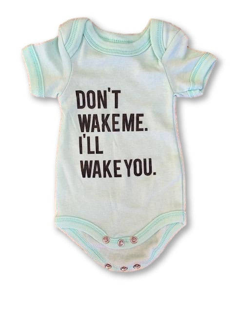 Newborn Short Sleeve Turquoise Printed Vest /Onesie - Cuddlesome