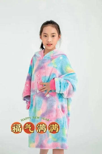 Bulk from 6 / GLOW IN THE DARK - KIDS OVERSIZED HOODED TV BLANKET