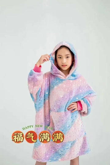 Bulk from 6 / GLOW IN THE DARK - KIDS OVERSIZED HOODED TV BLANKET