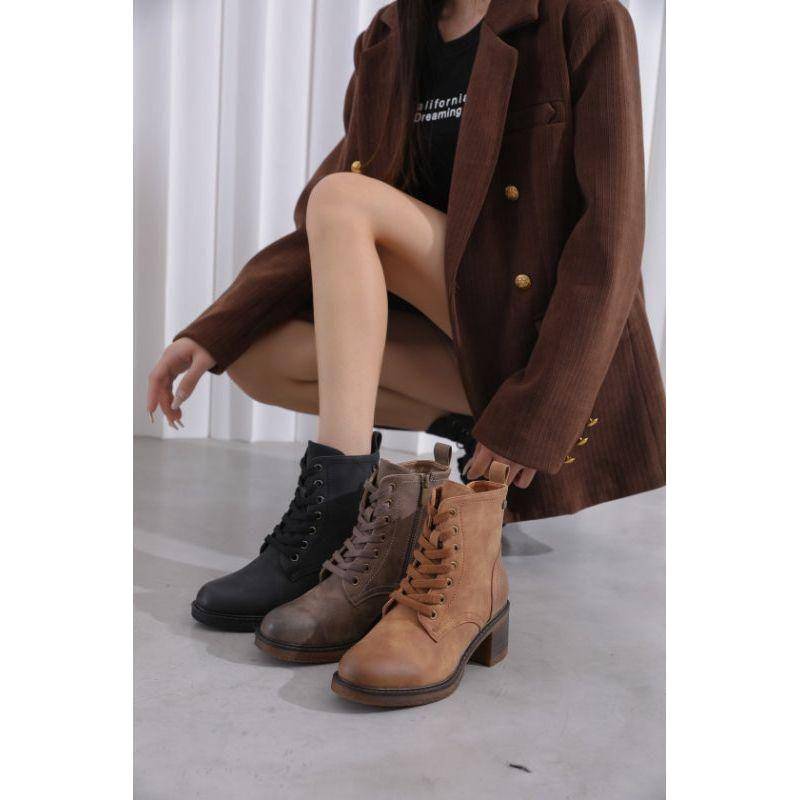 Vintage Ankle Leather Boots