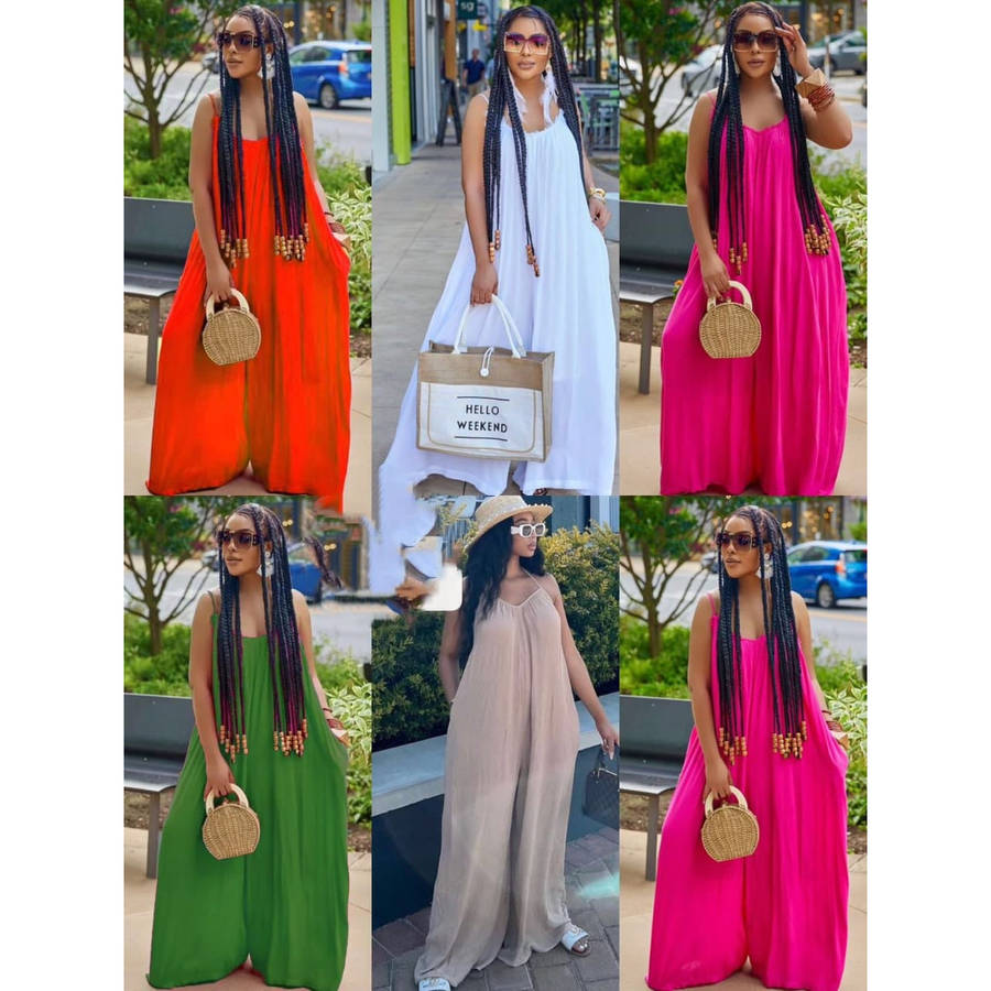 Wide Leg Sleeveless Jumpsuit
