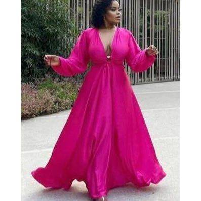 Chiffon Cut Out Maxi Dress