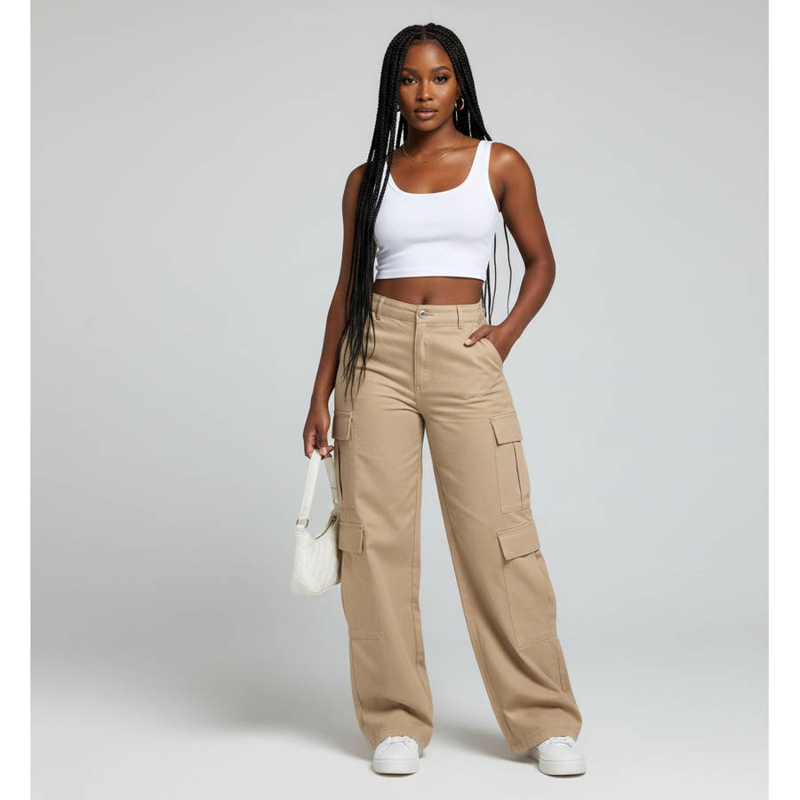 Women's Cargo Pants with Large Pockets