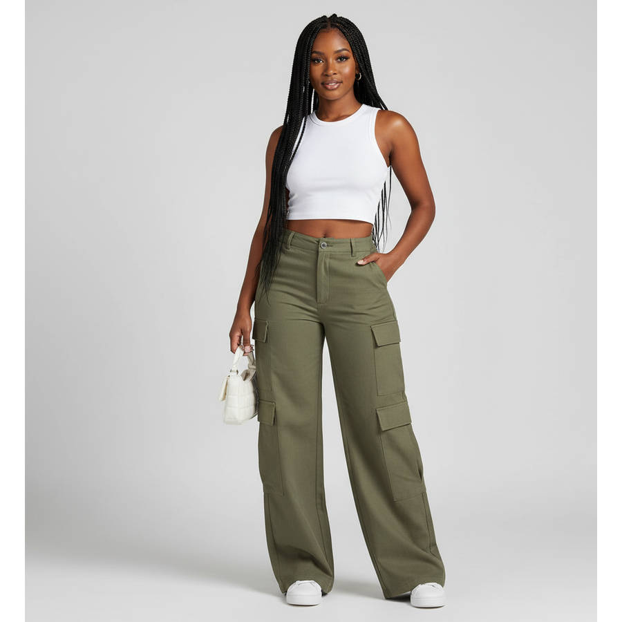 Women's Cargo Pants with Large Pockets