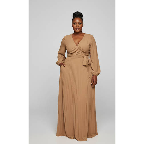 Plus Size 2 Piece Outfits Long Sleeve Crop Top and Long Maxi Skirt Set