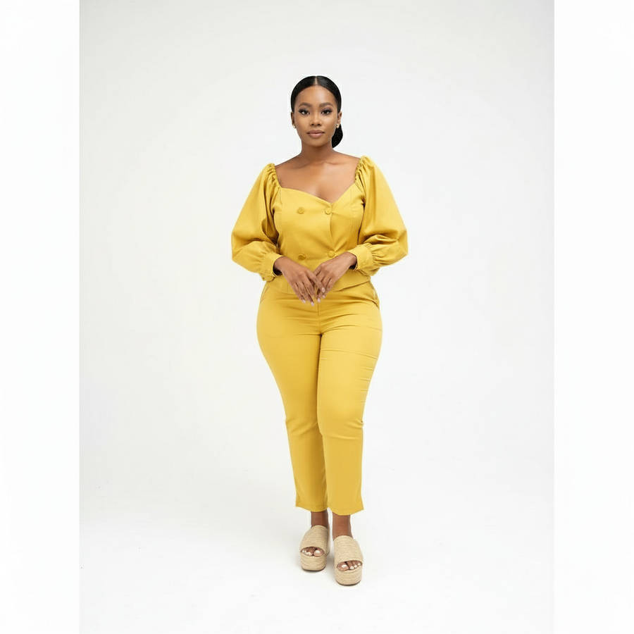 Off Shoulder Formal Suit