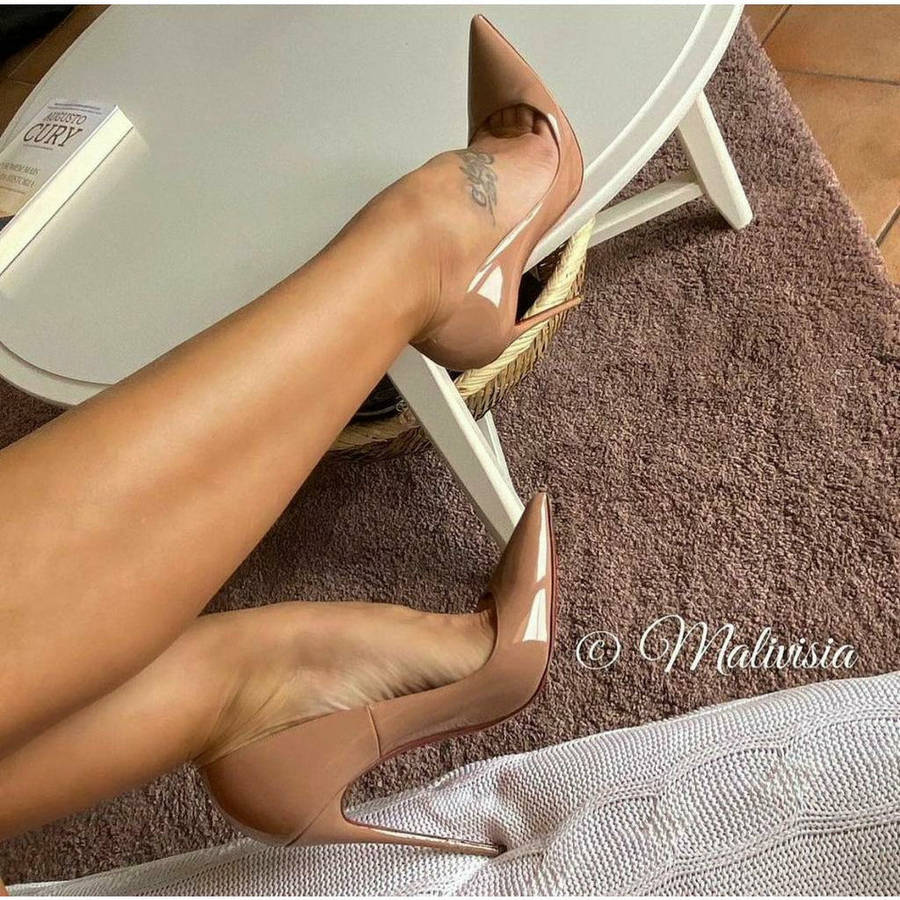 Red bottom stiletto Heel Pumps - BLACK / 4