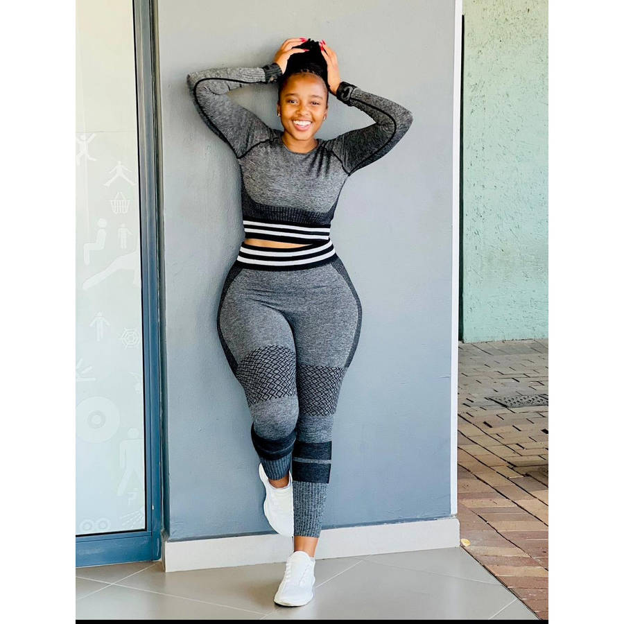 Seamless Fitness Sports Gym Set - GREEN / L/XL