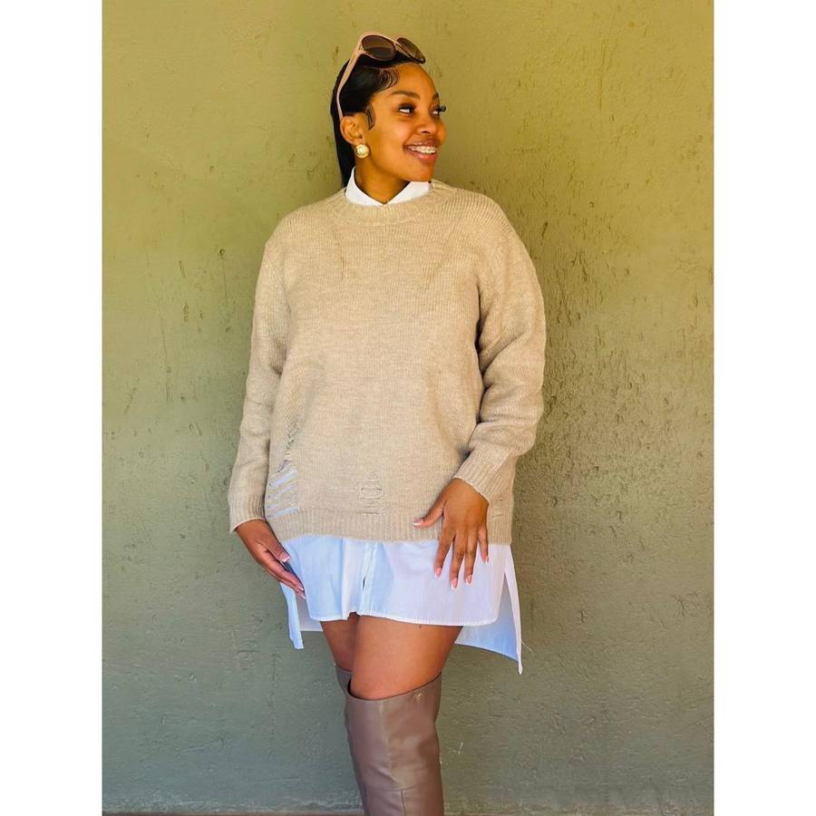Knitted Round Neck Top