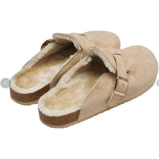 Birkenstock Boston Fur Clog Footbed Sandals