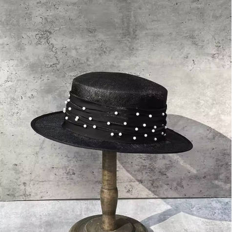 Straw Hat Bow Retro Elegant Fresh Hepburn Ladies Sun Hat