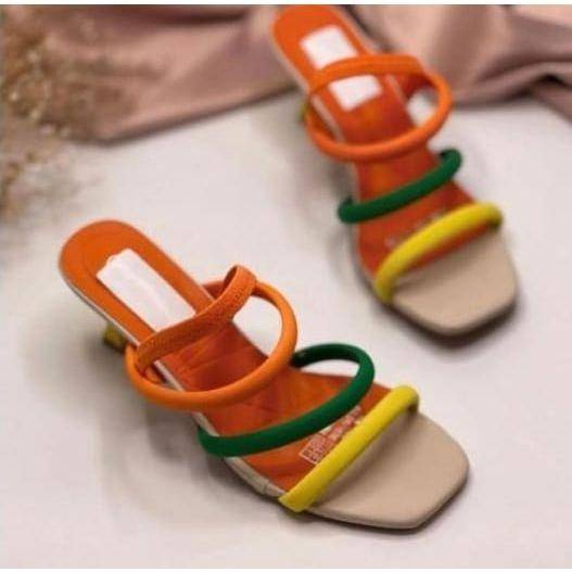 Strappy Open Toe Short Pointy Heels