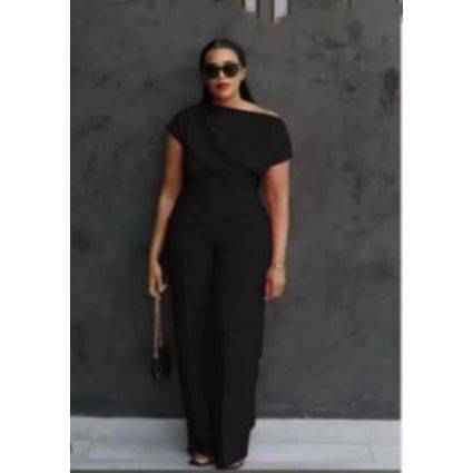 One Shoulder Formal wear 2 Pieces Set