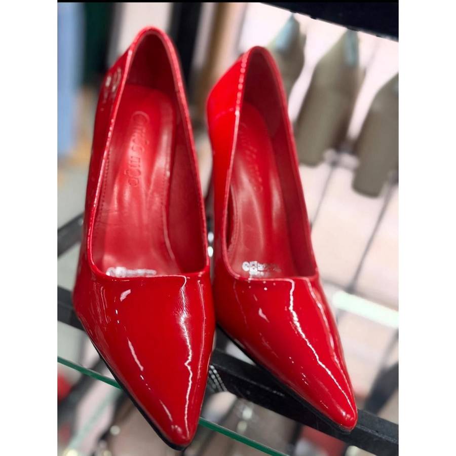 Rhinestones Red Bottom High Heels Plus Size Women Pumps