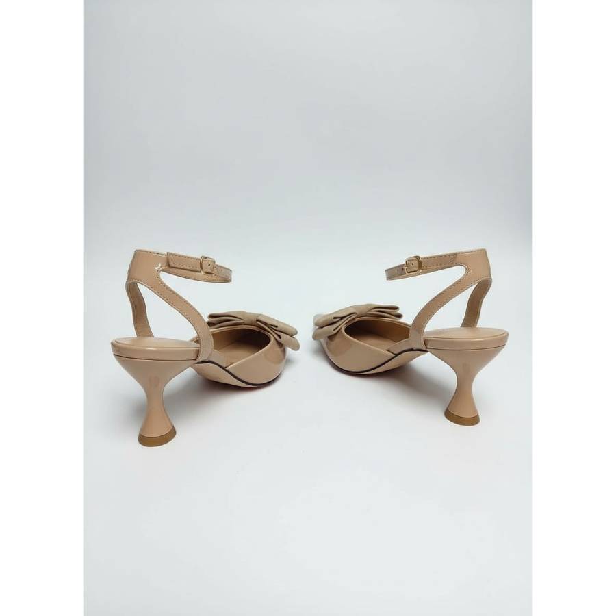 Ladies Patent Bow-Detail Heels