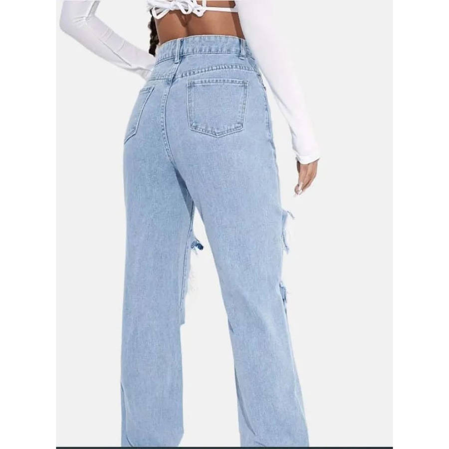 Casual Denim Ripped Jean