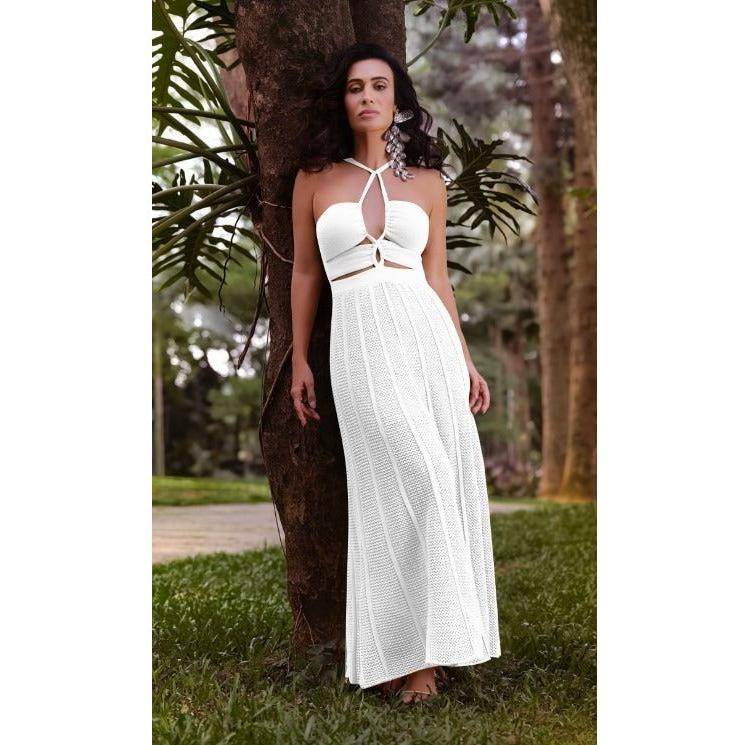 Sexy Halter Knitted Dress