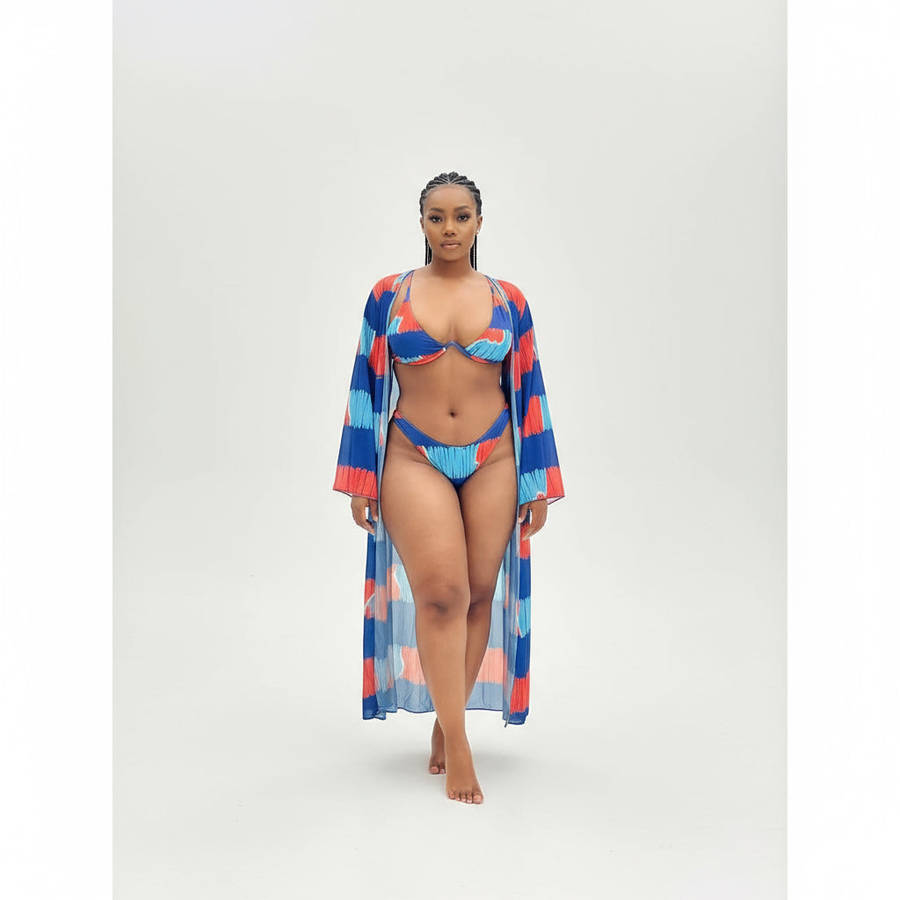 Print 3 piece Bikini Set