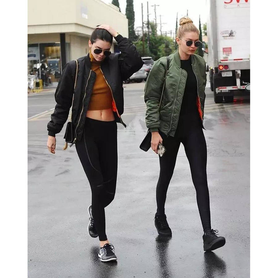 Bomber Jacket Long Sleeve Coat - MUSTARD / S