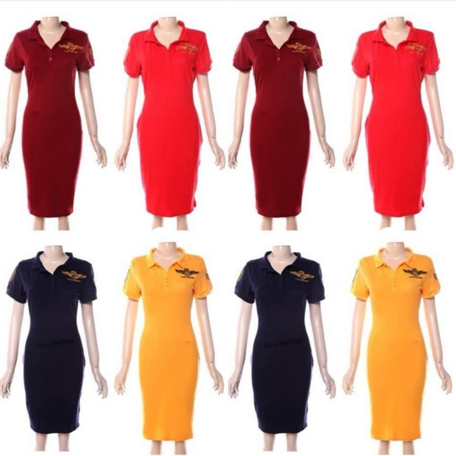 Flight Academy Golfer Dress - NAVY BLUE / M