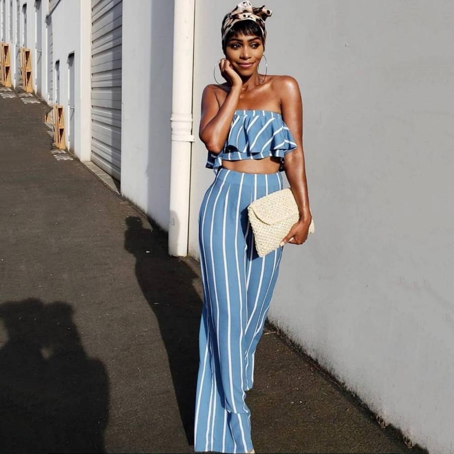 Striped Twin Set