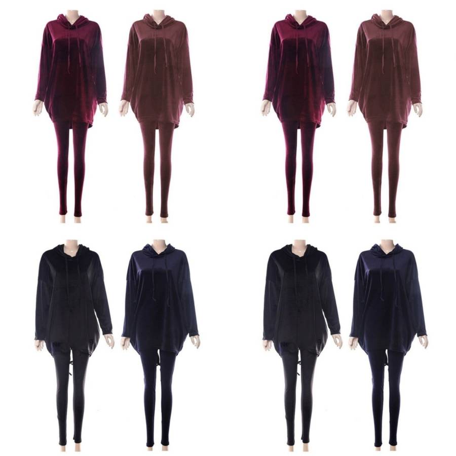 Drawstring Velvet Set - BLACK / M