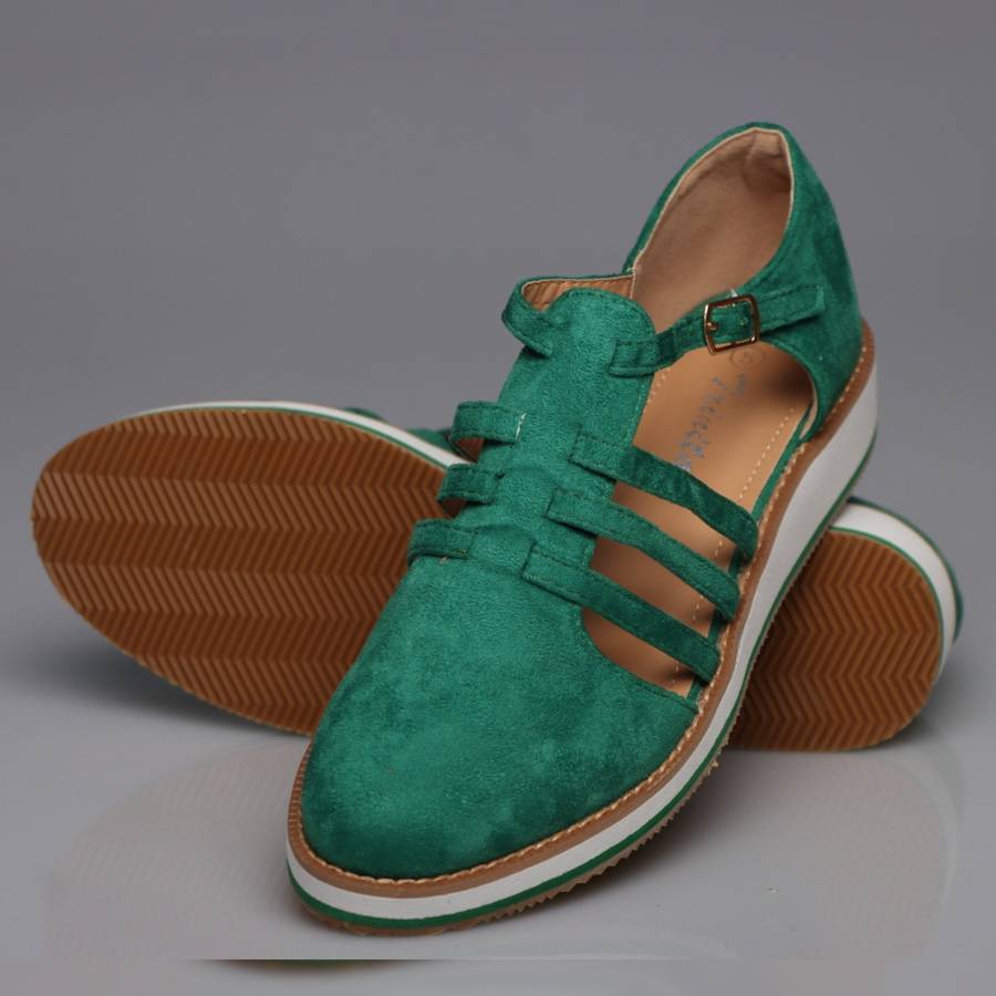 Loafer Hollow-out Shoes - RED / 4