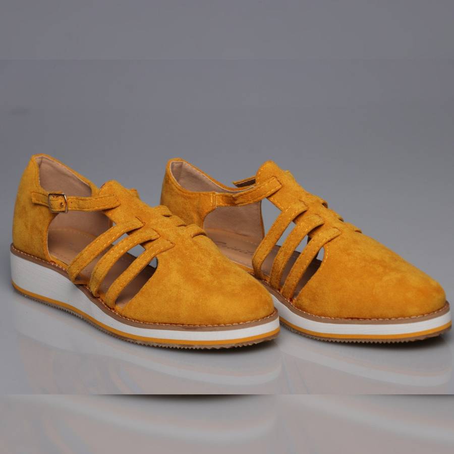 Loafer Hollow-out Shoes - RED / 4