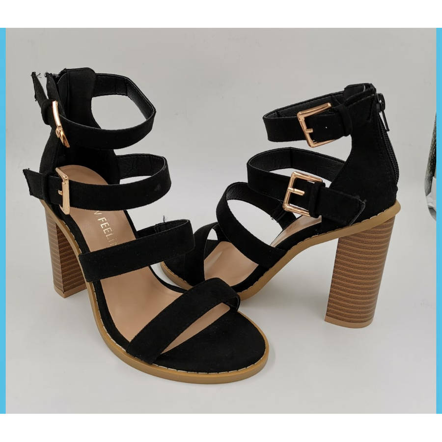 Open Toe Ankle Strap Shoes - PINK / 8