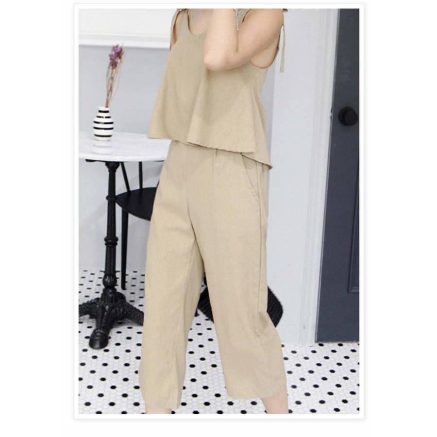 Off Shoulder Casual Set - BLACK / M