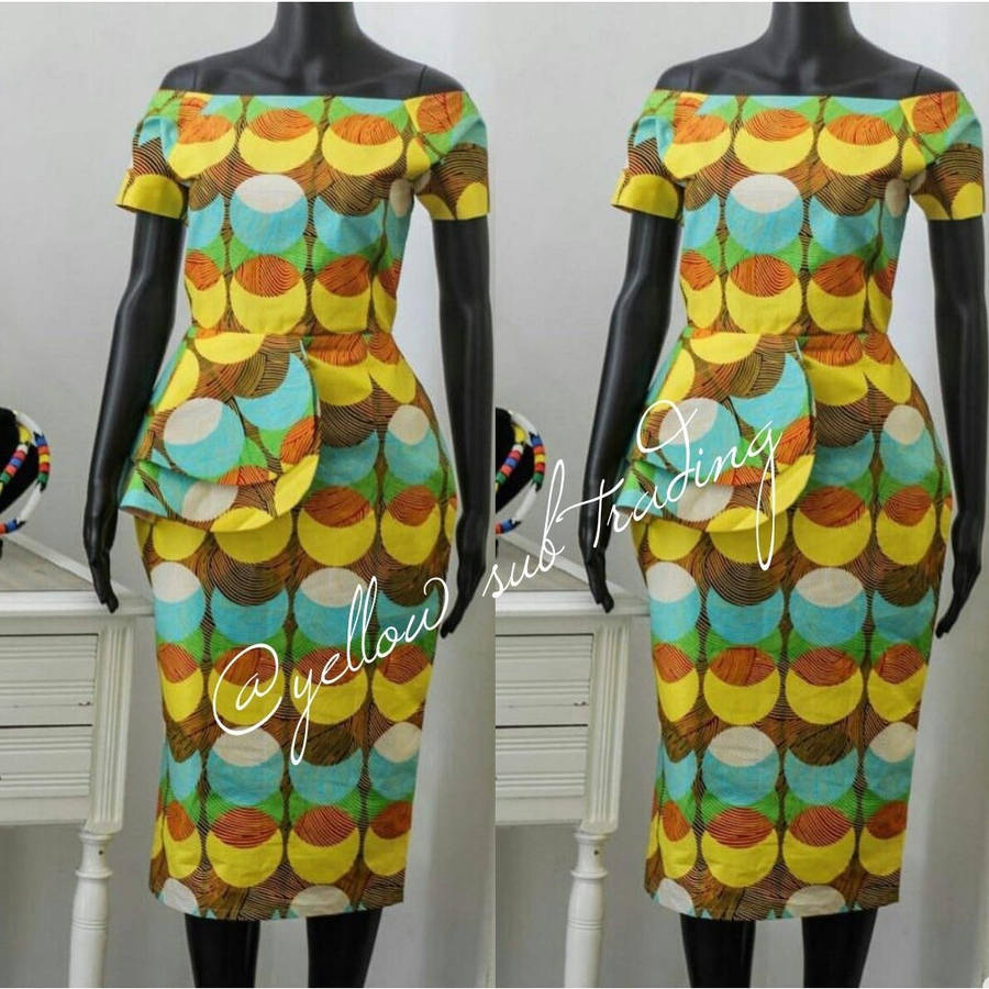 off shoulder ankara dress