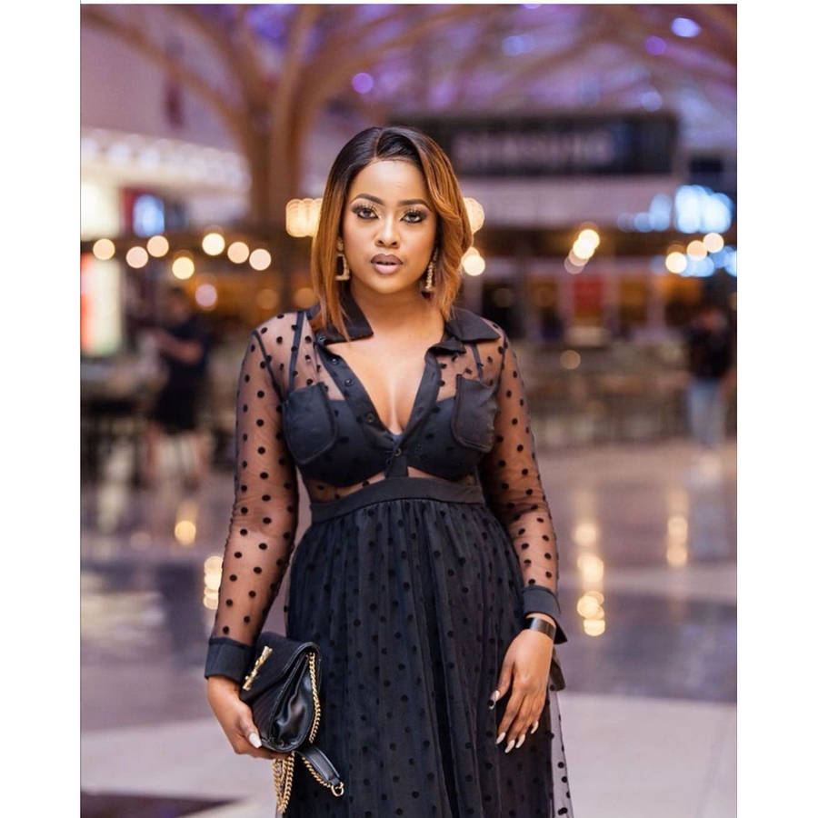 Sheer Polka Dot Dress 