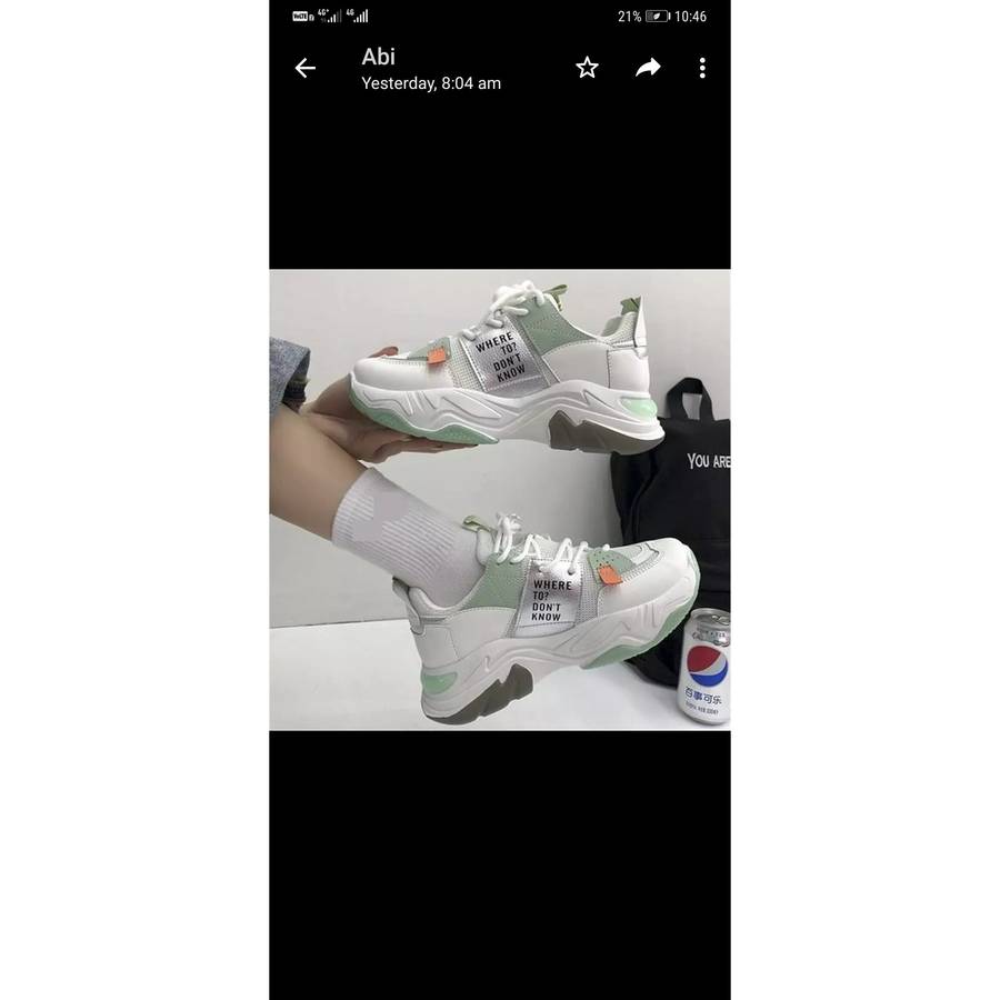 Platform Sneakers - GREEN / 5