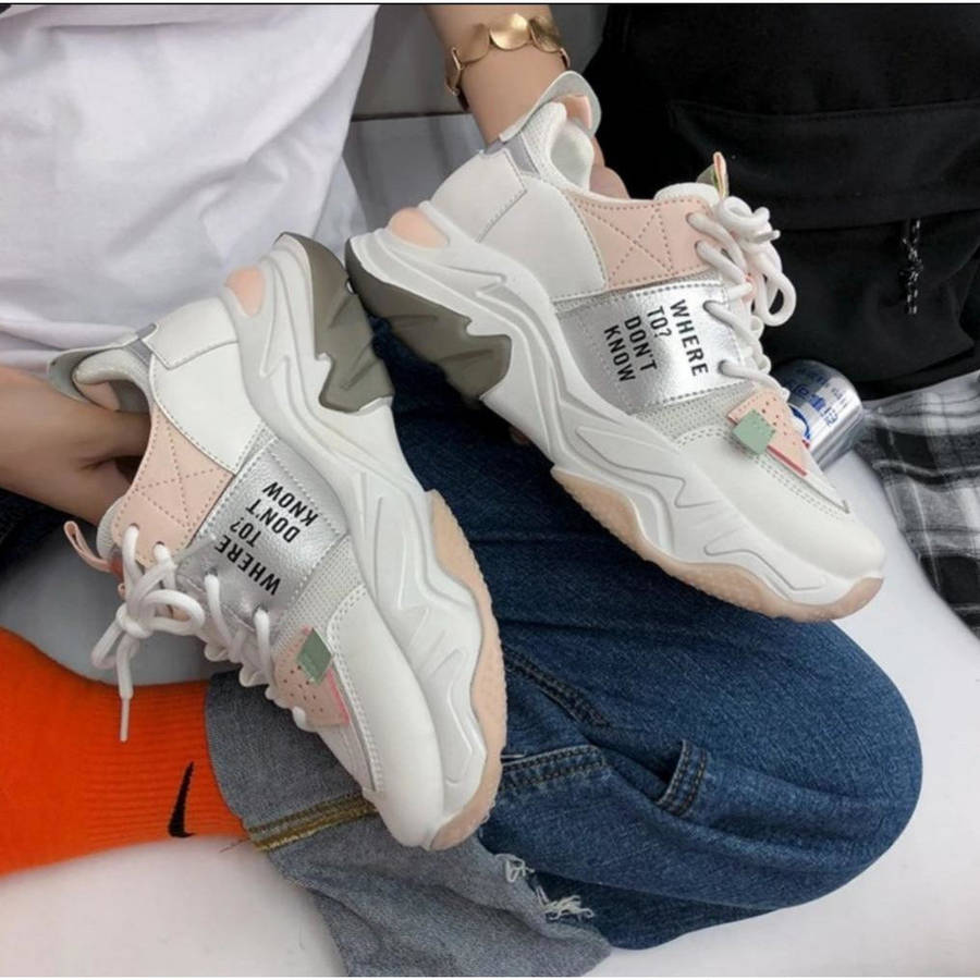 Platform Sneakers - GREEN / 5