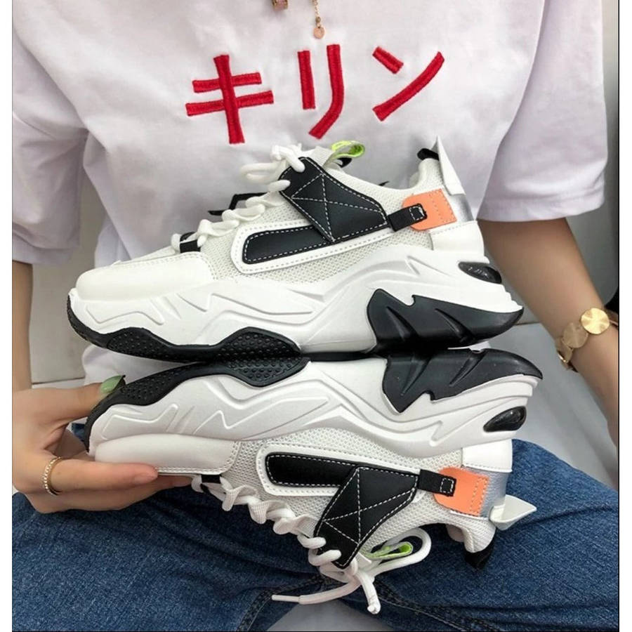 Platform Sneakers - GREEN / 5