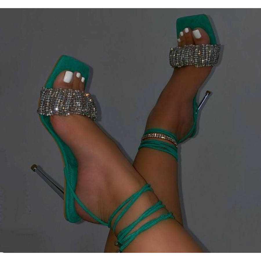 Open Toe Ankle Buckle Strap Shoes - ORANGE / 3